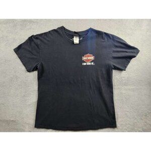 Harley Davidson Shirt Adult Mens XL Black Orange I Got Mine at Folsom California